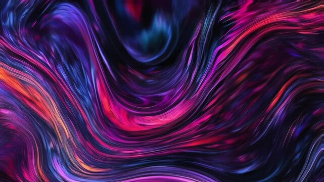 Abstract colorful marble liquid flow has elegant and beautiful blue purple pattern or lines. Abstract liquid background, smoke, water ripple wave, unique natural colored liquid. 4K