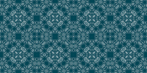 Christmas seamless pattern. Christmas background banner blue. Frost pattern. Happy New Year.