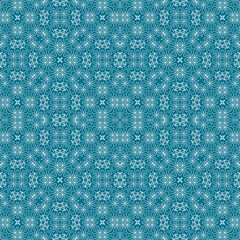 Christmas seamless pattern. Christmas background blue. Snowflake pattern. Happy New Year