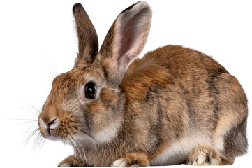 Fototapeta premium Adorable Brown Rabbit Fluffy Pet Easter Bunny Domestic Animal