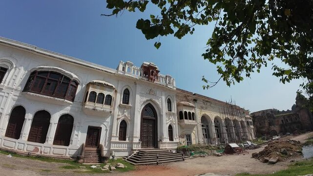 Exterior walls of Mubarak Mandi Palace Complex