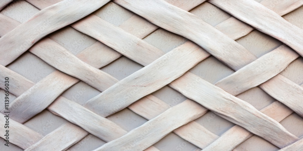 Poster Detail of woven wire mesh texture with an intricate pattern and neutral tones enhancing its modern aesthetic appeal