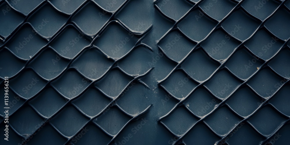 Poster Woven wire mesh texture showcasing intricate patterns and structures in a close-up view