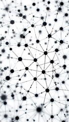 Simple interconnected dots and lines representing a modern network