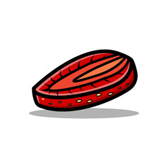 strawberry on white background