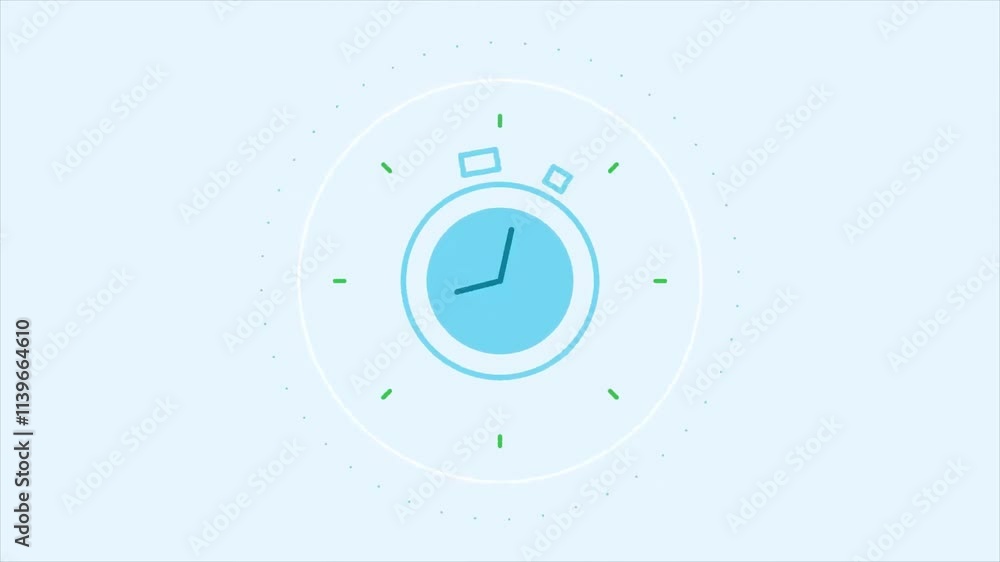 Poster animated bonus time line ui icon. expiry date. seamless loop hd video with alpha channel on transpar