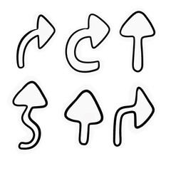 手書き矢印シンプル