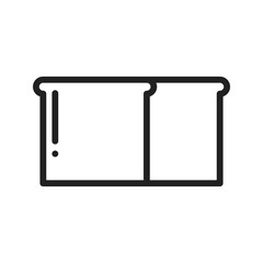 Bread icon vector image. Suitable for mobile apps, web apps and print media.
