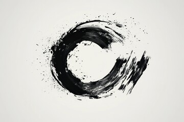 Creative Splash Letters Logo Design for Modern Business Company - Black and Bold Alphabet Initials