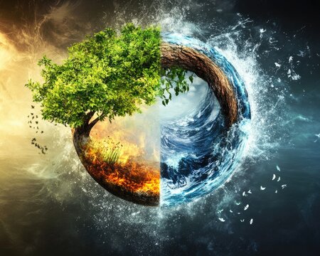 Five Element Theory: Water, Earth, and Control in Feng Shui Harmony