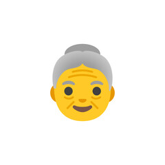 Older Woman Face Emoji  

