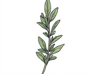 Fototapeta premium rosemary isolated on white