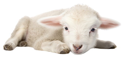 PNG White lamb 8 weeks old livestock animal mammal.