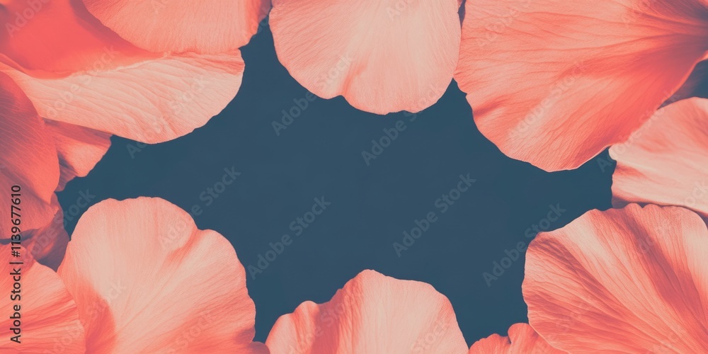 Poster experience beauty with a floral banner featuring empty space perfect for custom messages and designs