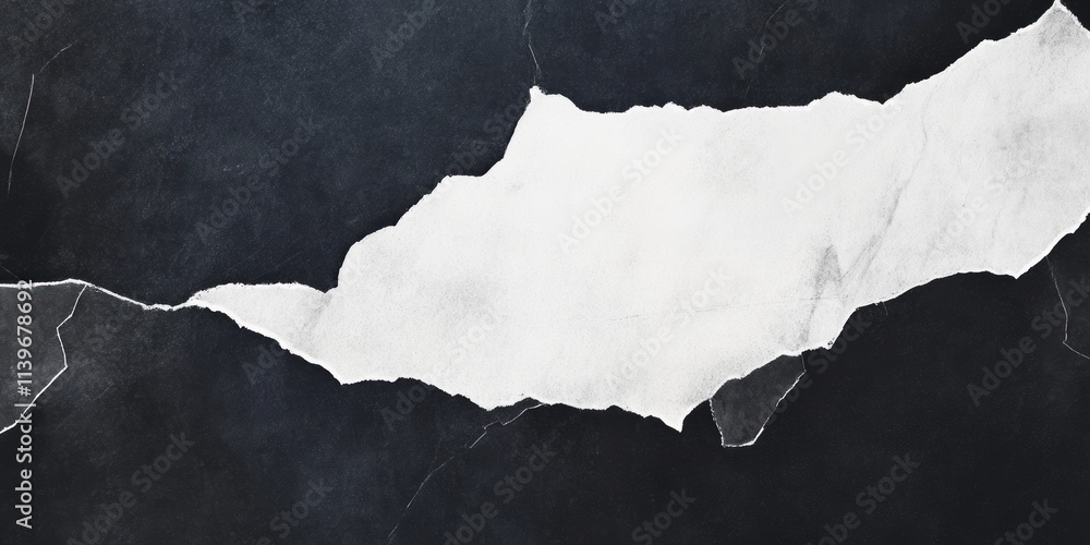 Poster contrast banner showcasing empty space with chalk pieces creatively arranged around the edges for ar