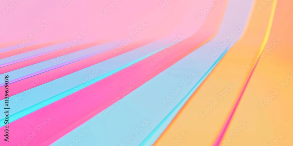 Poster Brightly colored banner with contrasting empty space and plush velvet edges creating a vibrant and inviting atmosphere for celebration