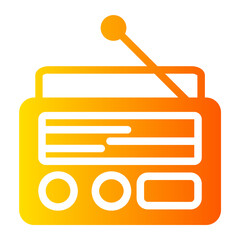 radio gradient icon