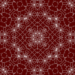 Christmas seamless pattern. Christmas background red. Merry Christmas. Happy New Year.