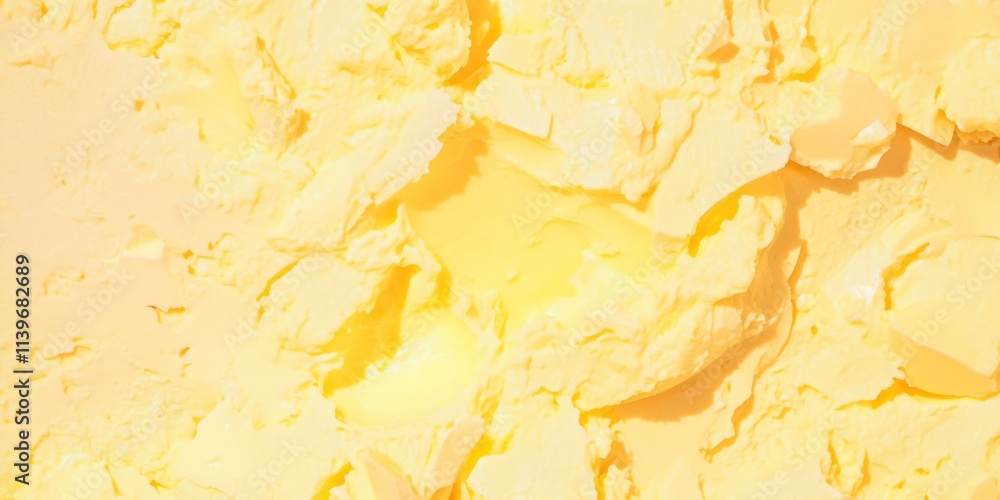 Poster fluffy scrambled eggs texture showcasing creamy and soft layers perfect for breakfast or brunch dish