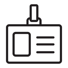 Id Card line icon