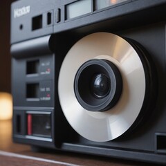 Fototapeta premium stereo player close up , realistic illustration