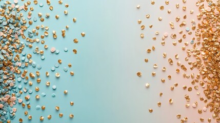 A soft pastel gradient with faint golden dots, leaving the middle blank for messages