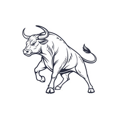 bull vector art and illustration 