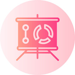 Presentation gradient icon