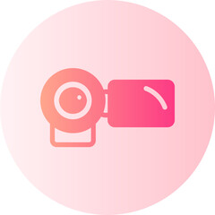 camcorder gradient icon