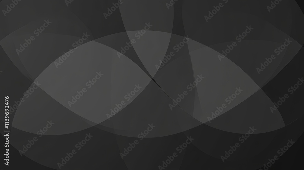 Poster abstract grayscale background with geometric shapes.
