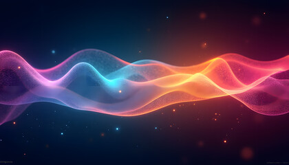 Fototapeta premium Dynamic Color Spectrum Waves Reflecting Diverse Minds