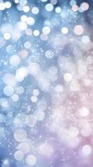 Abstract Blue and White Bokeh Background Image