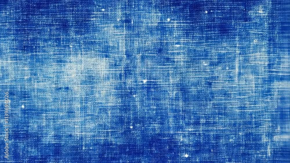 Poster textured blue background resembling denim fabric with a rich visual depth and subtle variations