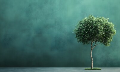 green tree in the garden,generation AI