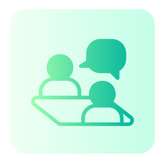 interview gradient icon