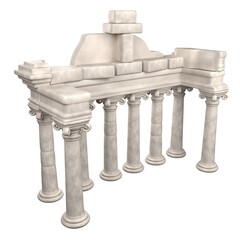 Discover the stunning beauty of 3D illustrations that bring Rome's architectural marvels to life.