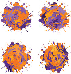 watercolor  four variation design  eps cut file   download 