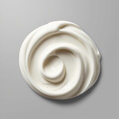 close up of a lotion smear