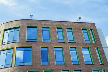 Modern architecture featuring glass and metal design in Irkutsk city center