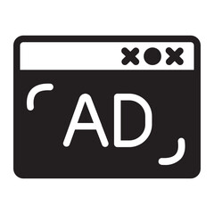 Commercial glyph icon