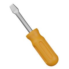 3d render  screwdriver  illustration