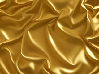 Fototapeta premium Gold metal background. Brushed metallic texture. 3d rendering