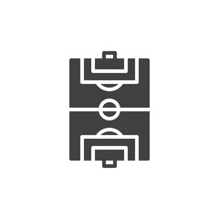 Football pitch vector icon