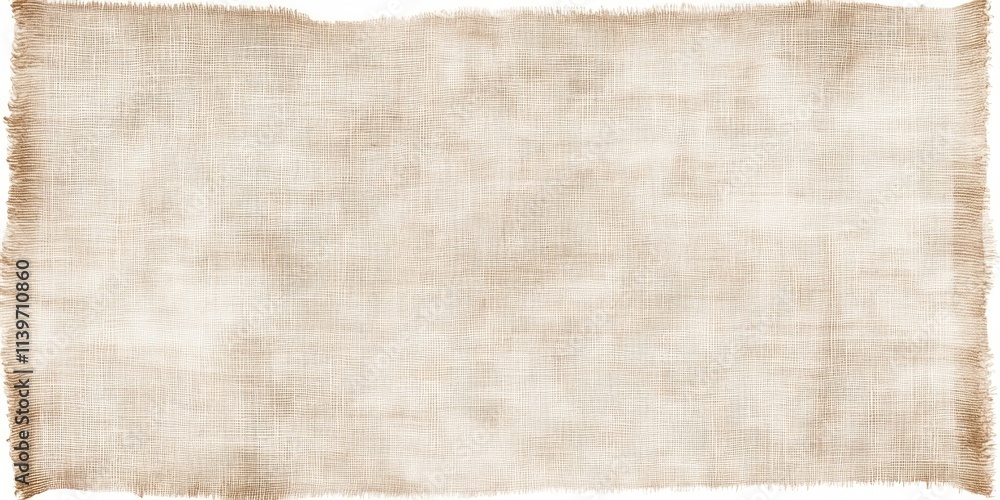 Poster Burlap banner with empty space ideal for customizing with text or graphics for events or promotions