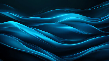 Obraz premium Abstract blue waves creating a tranquil and soothing atmosphere for relaxation.