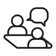 interview line icon