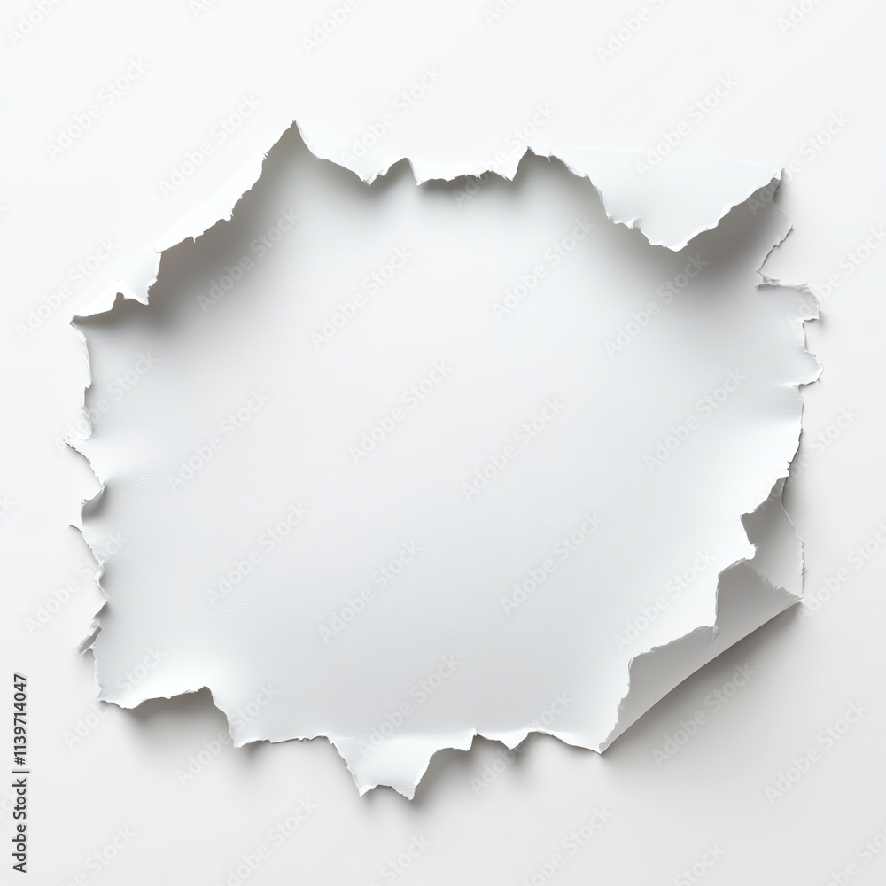 Aufkleber torn paper with empty space for your creative design concepts and ideas.
