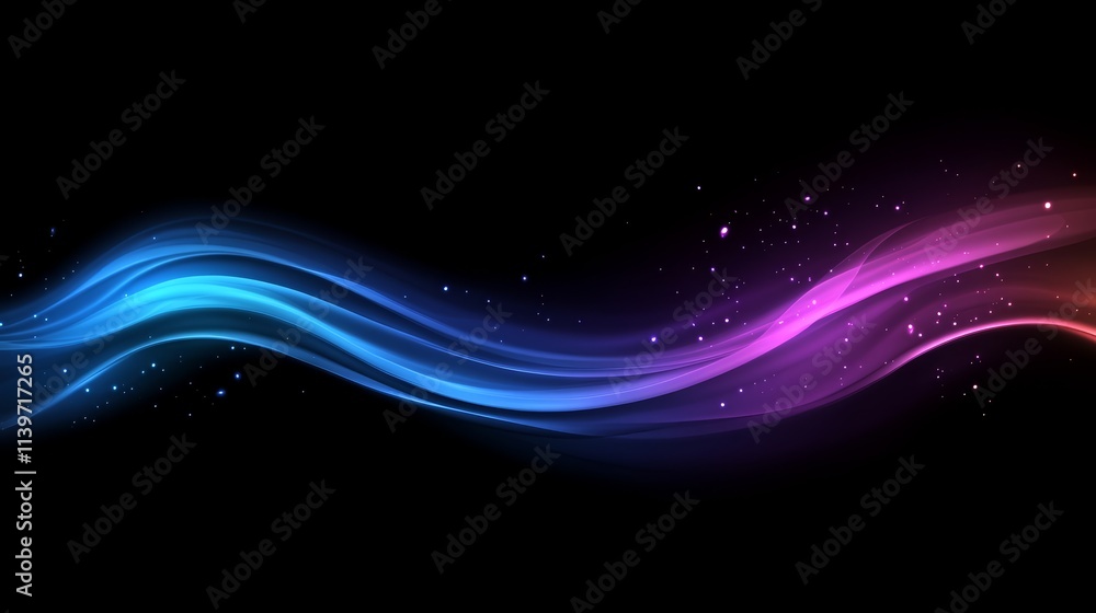Poster abstract colorful wave background