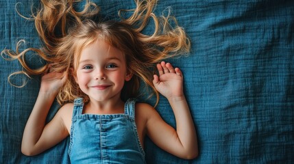 The Joyful Girl with Hair