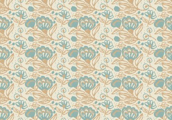 pattern flowerdamask ethnic boho American ikat texture tribal geometric background mandalas